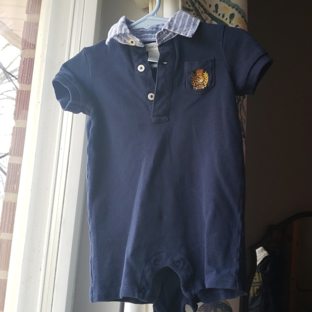 Ralph Lauren onesie outfit for boy